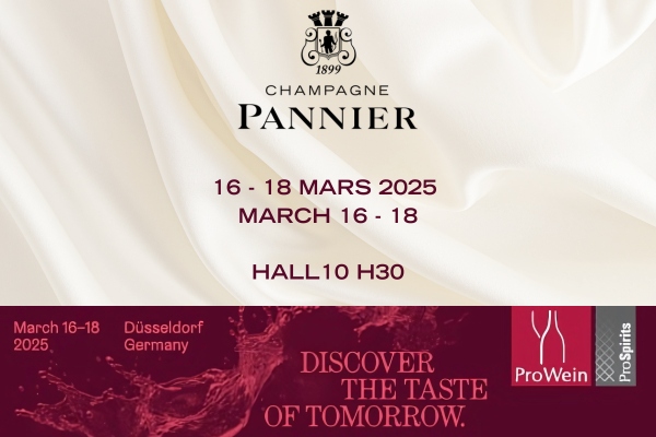 Champagne Pannier dans le Hall 10 Stand H30 de ProWein
